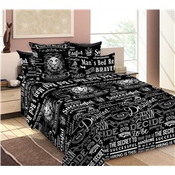 Покрывало стеганое из перкаля Джек черный Текс-Дизайн