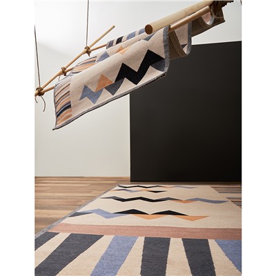 Ковер из хлопка по мотивам нанайских орнаментов из коллекции Cultural Heritage, 160х230 см