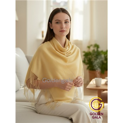 Платок с кистями однотонный Арт: В749/07