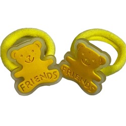 Резинки детские для волос (мишки) 2 шт РД16 тип 6