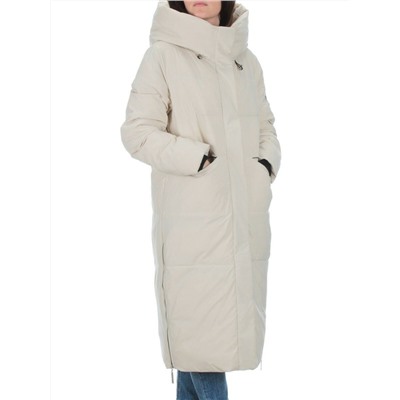 22373 BEIGE Пальто зимнее женское облегченное (150 гр. холлофайбера)