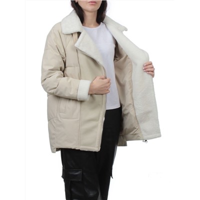 S24-263 BEIGE Куртка демисезонная женская (100 гр. холлофайбер)