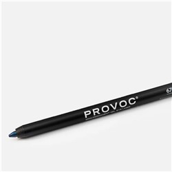 Provoc Гелевый карандаш-подводка для глаз водостойкий / Semi Permanent Gel Eye Liner №67 Magnetic, темно-сапфировый шиммер