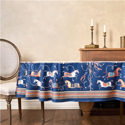 СКАТЕРТЬ ОВАЛЬНАЯ "PASSAGE"140Х300СМ ,БЕЛЫЙ, 100% ХЛОПОК,ТВИЛ, ПРОПИТКА