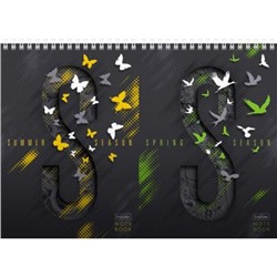 Блокнот на спирали А5 80л клетка "Seasons. Сезоны" (066431) Хатбер