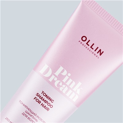 Ollin Тонирующий розовый шампунь для волос / Pink Dream, 250 мл