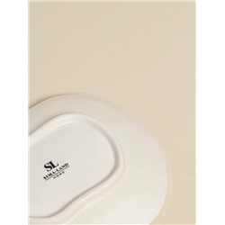 Тарелка SL Home «Осенний бриз», 20.3×20×3.5 см, доломит, белая