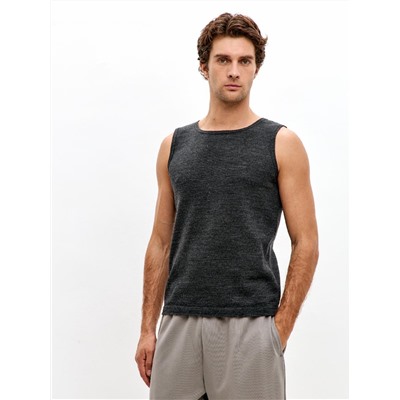 Майка без рукавов из шерсти мериноса мужская