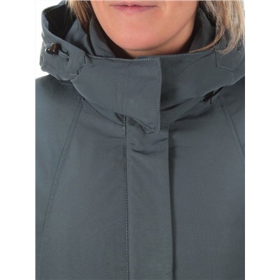 M2007 GRAY/BLUE Пальто зимнее женское MARIA