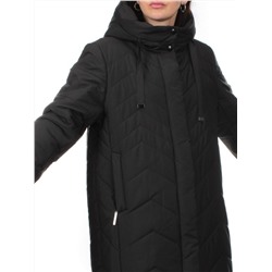 1135 BLACK Пальто зимнее облегченное женское (холлофайбер 150 гр.)