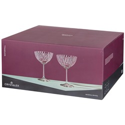 НАБОР БОКАЛОВ ДЛЯ ШАМПАНСКОГО/КОКТЕЙЛЯ ИЗ 6 ШТ. "WATERFALL" 340 МЛ ВЫСОТА=18 СМ (КОР=8НАБОР.)