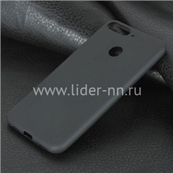 Задняя панель для Huawei Y6 Prime Силикон матовый  (черная)