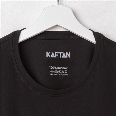 Футболка мужская KAFTAN E-ZONE, 56, чёрный