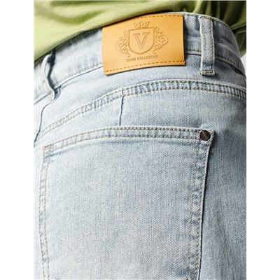 Шорты из эластичного денима