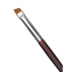 Kristaller Кисть для бровей и макияжа глаз, скошенная, дерево, нейлон, коричневый, 16 см
