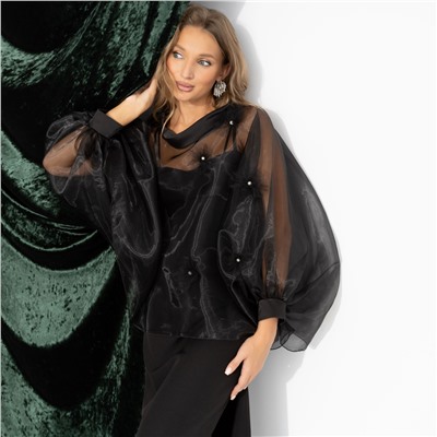 Болеро с объемным декором, Танец тени (шик)