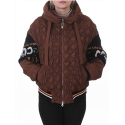 705 BROWN Куртка демисезонная женская (100 гр. синтепон)