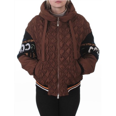 705 BROWN Куртка демисезонная женская (100 гр. синтепон)