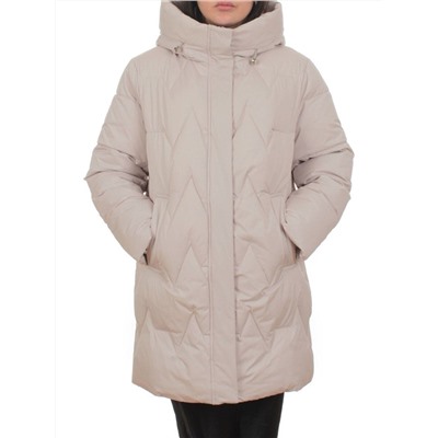 2404 BEIGE Куртка зимняя женская (200 гр. холлофайбер)