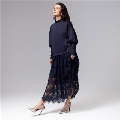 Платье комбинированное с кружевом, История в кружевах