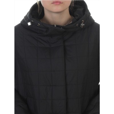 9605 BLACK Куртка стеганная демисезонная женская (100 гр. синтепон)