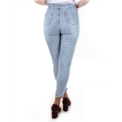 0062 GRAY/BLUE Джинсы женские зауженные YTD JEANS