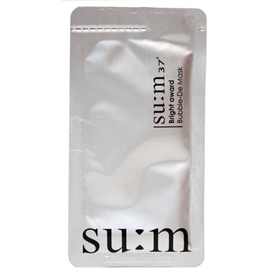Маска для лица Su:m37 Bright Award Bubble-De Mask Silver