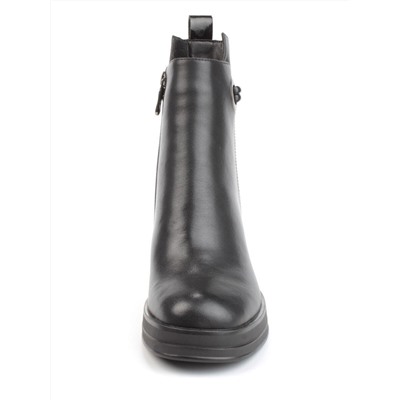 04-M3-838 BLACK Ботильоны зимние женские (натуральная кожа, натуральный мех)