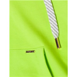 Худи на молнии из премиального футера с золотистой фурнитурой