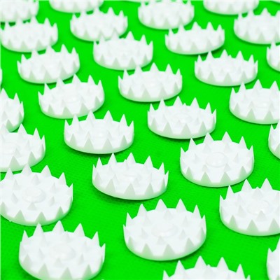 Аппликатор Кузнецова комплект, коврик 384 колючки, спанбонд, зелёный, 500×750 мм + валик 380×130