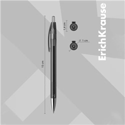 Ручка гелевая автоматическая ErichKrause R-301 Original Gel Matic, узел 0.5 мм, чернила чёрные, длина линии письма 500 метров