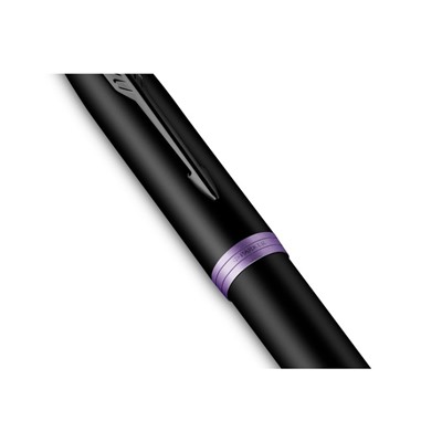 Ручка - роллер Parker Im Professionals Amethyst Purple, в подарочной упаковке, стержень чёрный, корпус черно-фиолетовый