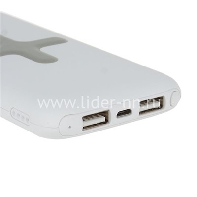 Портативное ЗУ (Power Bank)  8000mAh (AWEI P98K) 2USB/беспроводная зарядка (белый)