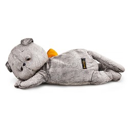 Кот Басик сонный с карманом на молнии (пижамница), 50 см