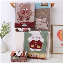 Gauze cartoon children's sweat towel, wholesale