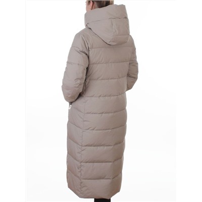 2338 DK. BEIGE Пальто зимнее женское (200 гр. холлофайбер)