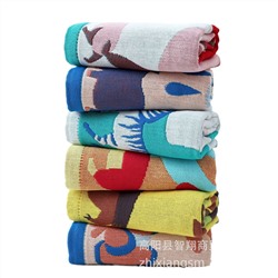 Japanese retro towel, handkerchief, with embroidery