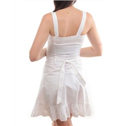 XA-68028 WHITE Сарафан женский (97% хлопок, 3% эластан)