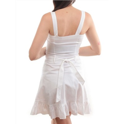 XA-68028 WHITE Сарафан женский (97% хлопок, 3% эластан)