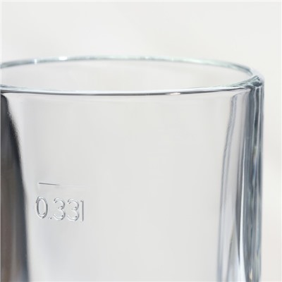 Пивные кружки Luminarc «Время дегустаций», 330 мл, набор 2 шт., стекло, прозрачные