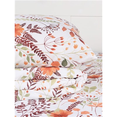 Постельное бельё "Этель" 1.5 сп Summer bloom 143*215 см,150*214 см, 70*70 см-2 шт, поплин 125 г/м2, хл 100%