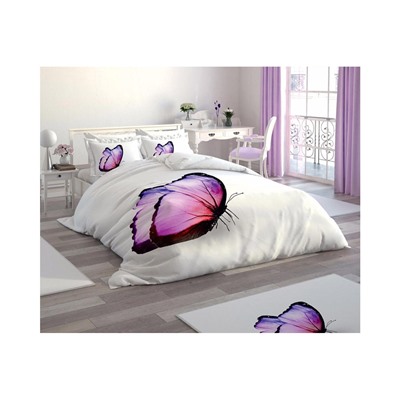 3Д Постельное Белье (2 сп. ЕВРО) 3D DIGITAL %100 COTTON - Le Jardin D'OR