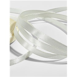 Лента атласная, 6 мм, 23±1 м, нежно-бежевая №02