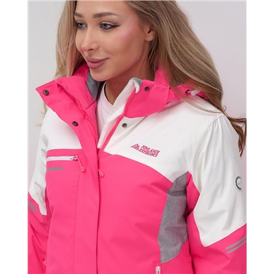 Горнолыжный костюм женский зимний УЦЕНКА розового цвета 02810R