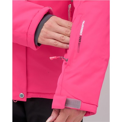 Горнолыжный костюм женский зимний УЦЕНКА розового цвета 02810R