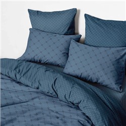 КПБ перкаль (нав 50*70) Fine Line <рис. 50118-2/50168-2 Полуночный сапфир Art>