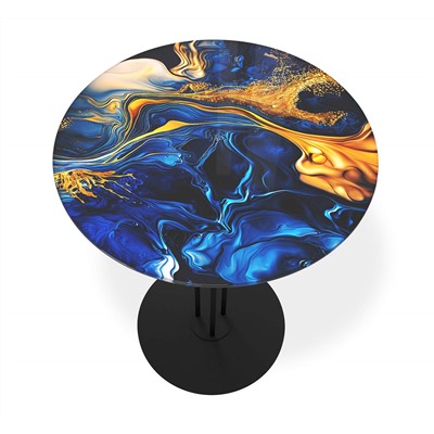 Столик кофейный SHT-CT55/H43
                        синий сапфир / черный муар