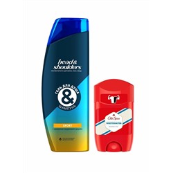 Набор подарочный Head &amp; Shoulders/OLD SPICE 2 предмета (Гель д/душа Head &amp; Shoulders 2 в 1 Основной Уход 200мл +Old Spice Whitewater Гель для душа 3 в 1 250мл)