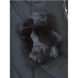 E-867 GRAY/GREEN Пальто теплое стеганое EVCANBADY