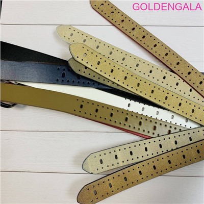 Ремень женский экокожи 3,2х114 см Р19 модель 4